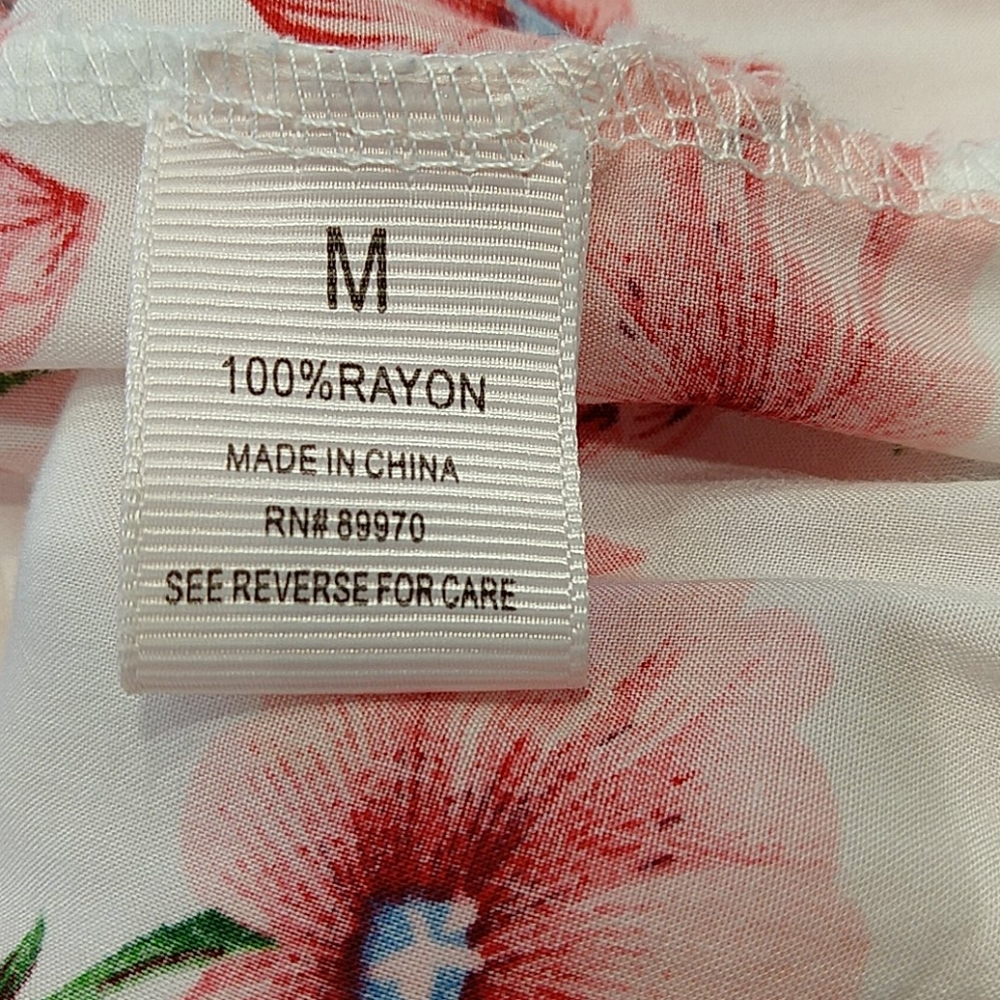 Bailey & Chloe Floral Off/On Shoulder SS Blouse M - Picture 7 of 8